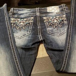 MISS ME Boot Mid-Rise Stretch Women's Denim Jeans ~ Size 29